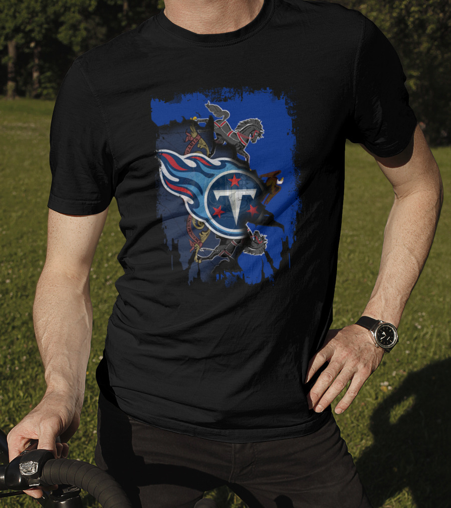Pennsylvania Titans Collaboration With State Emblem And Horses T-Shirt