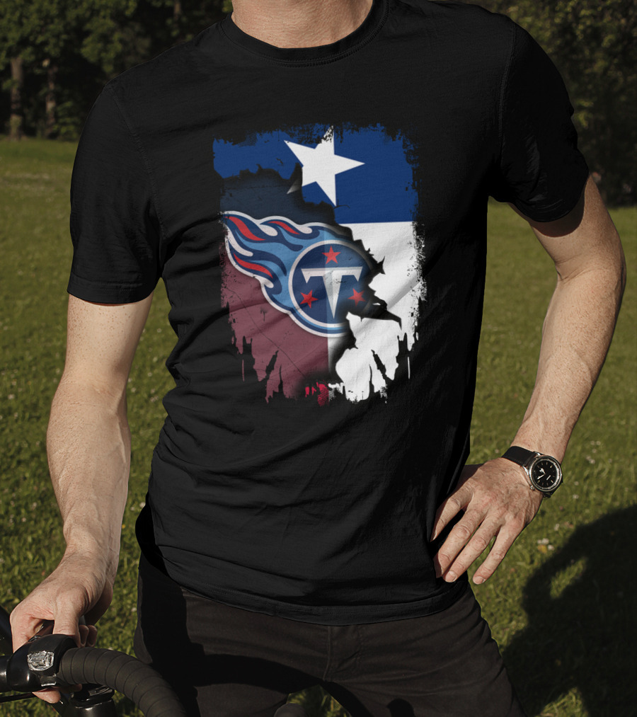 Together Titans Texas Flag Fusion T-Shirt