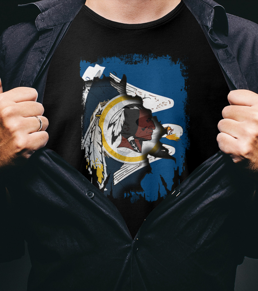 Together Louisiana Redskins Eagle Flag Banner T-Shirt