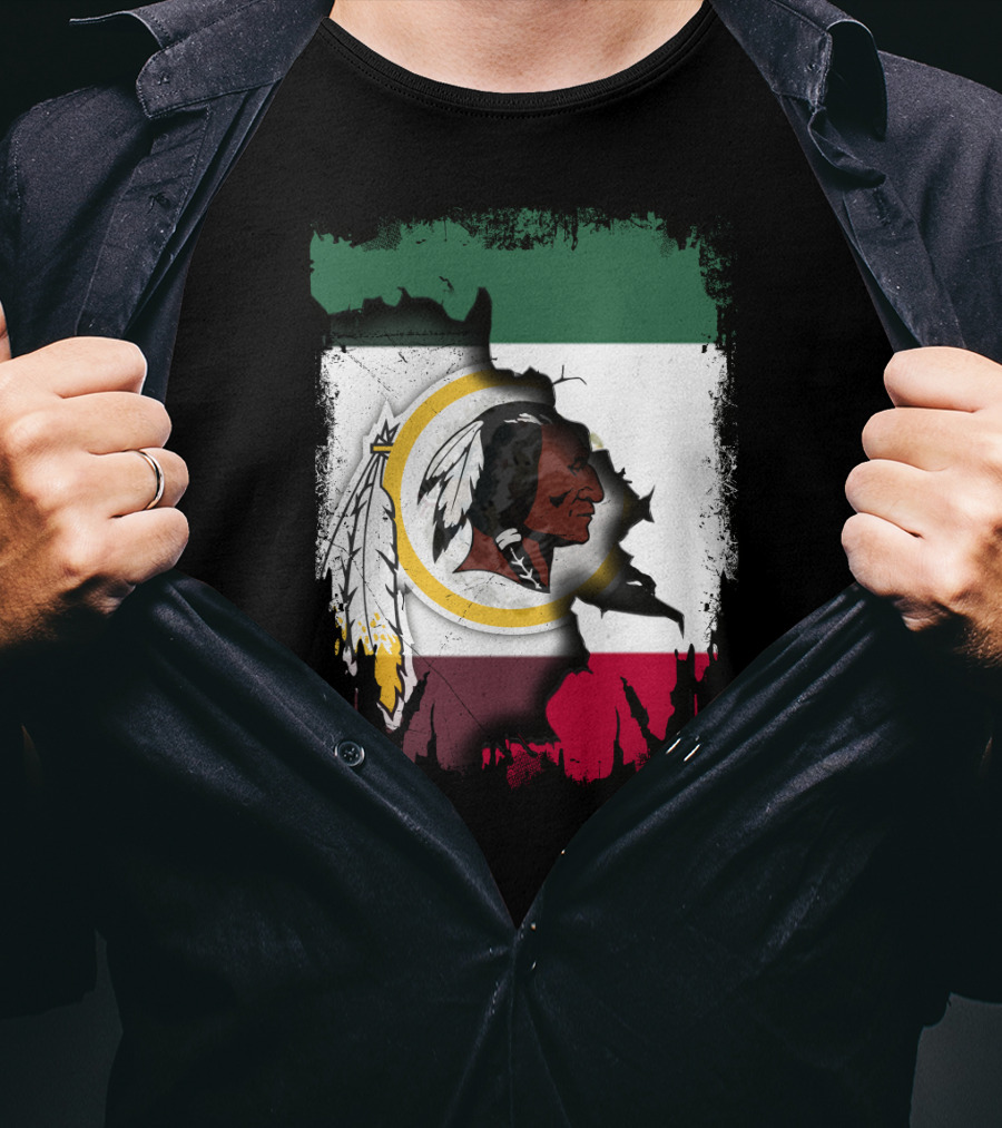 Together Mexico Redskins Flag T-Shirt