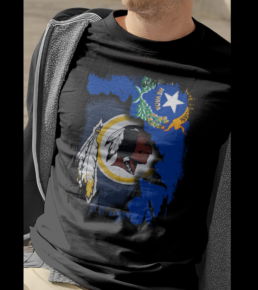 Nevada Pride With Washington Redskins T-Shirt