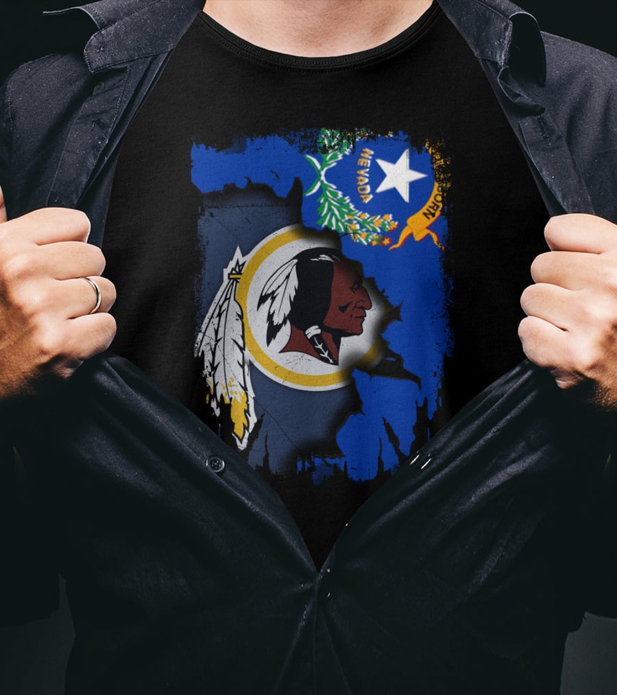 Nevada Pride With Washington Redskins T-Shirt