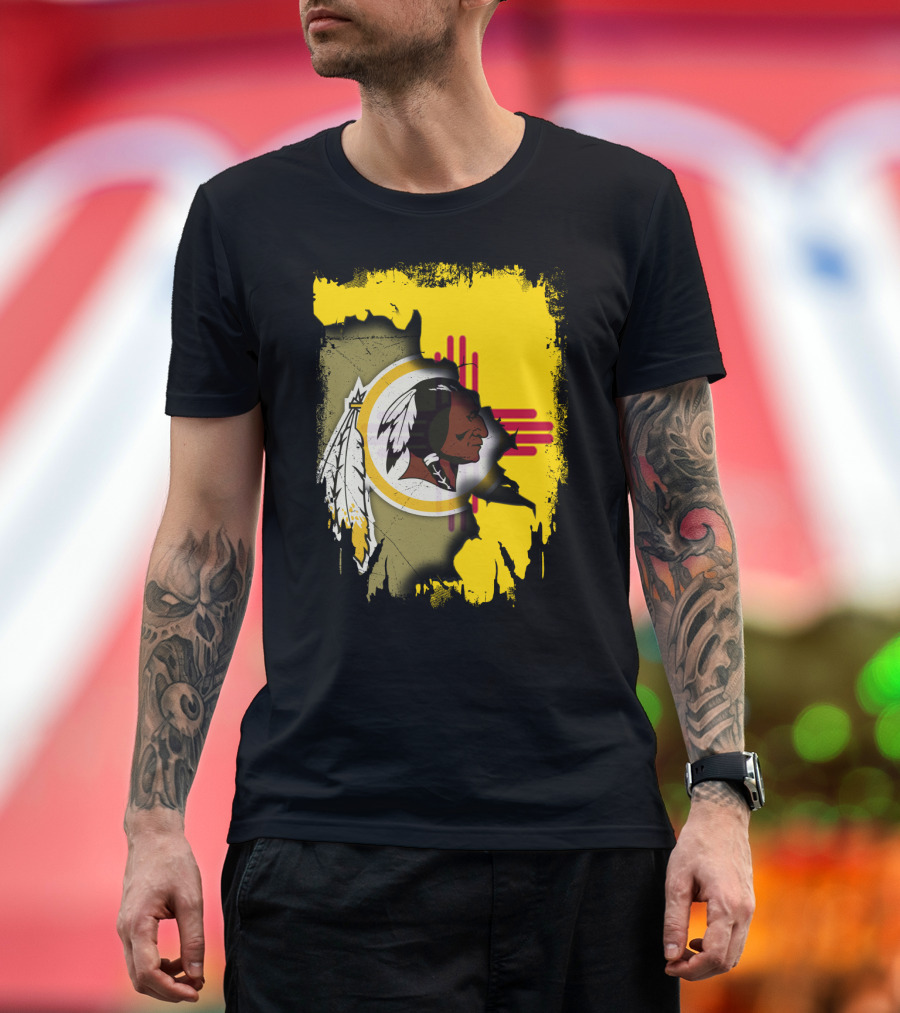 New Mexico Together Redskins Logo Zia Symbol T-Shirt