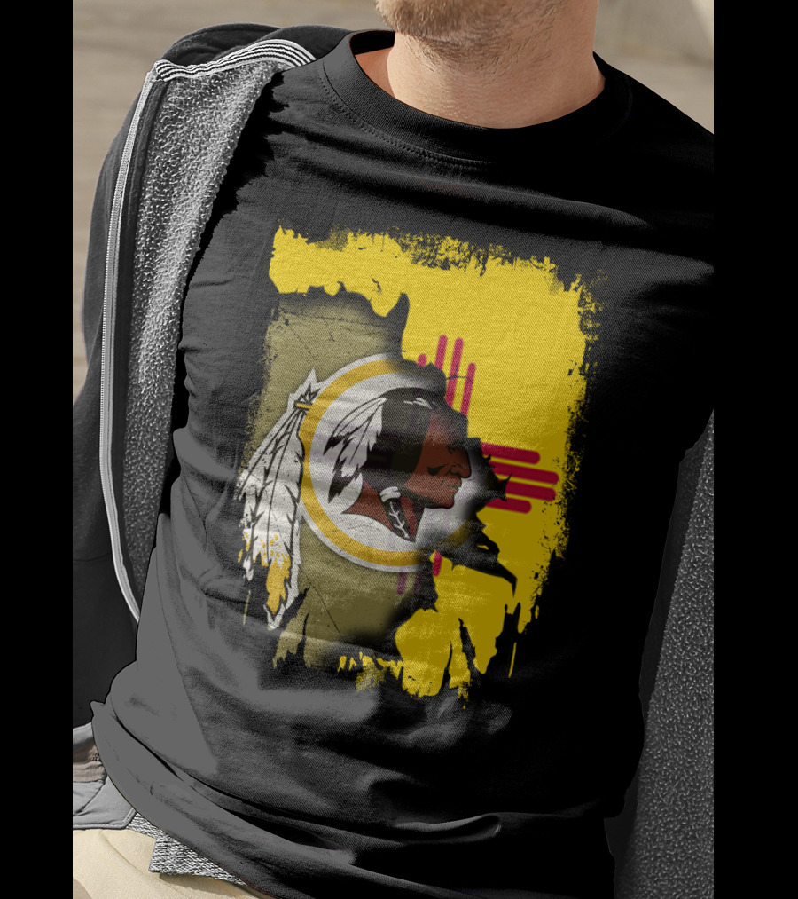 New Mexico Together Redskins Logo Zia Symbol T-Shirt