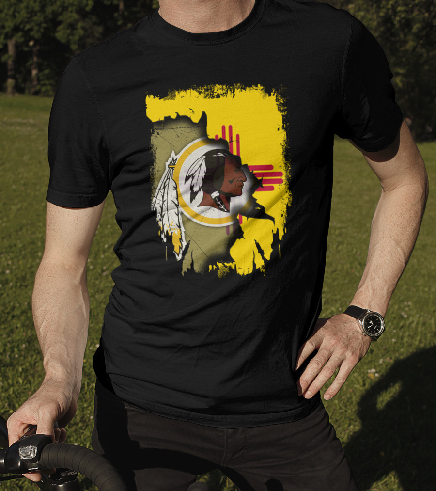 New Mexico Together Redskins Logo Zia Symbol T-Shirt