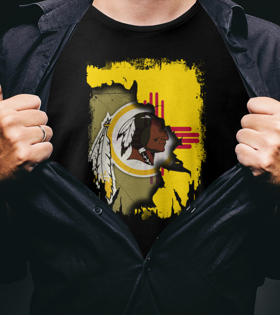 New Mexico Together Redskins Logo Zia Symbol T-Shirt