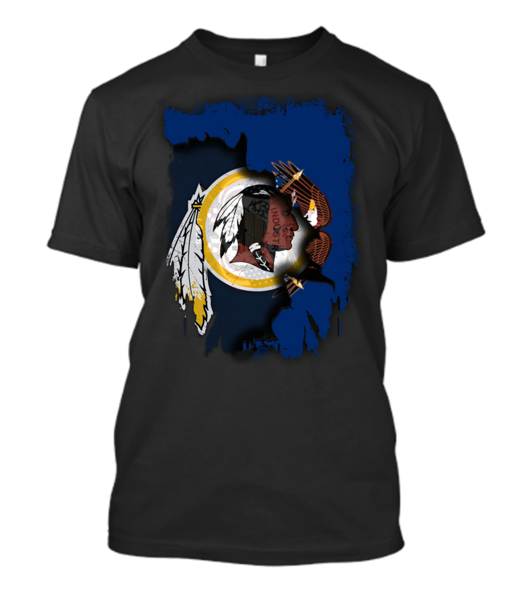 Together Utah Redskins State Pride Symbol With Eagle Feathers T-Shirt
