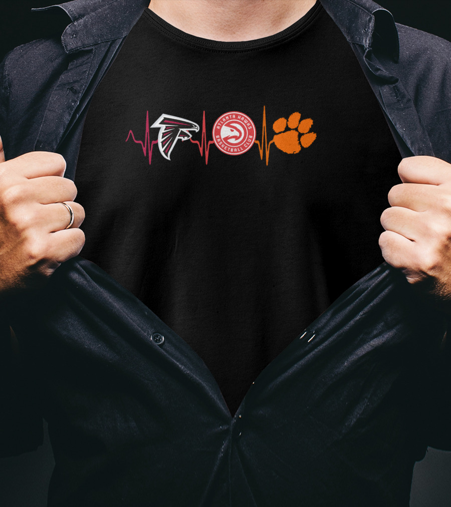 Atlanta Falcons Hawks Clemson Tigers Ct T-Shirt