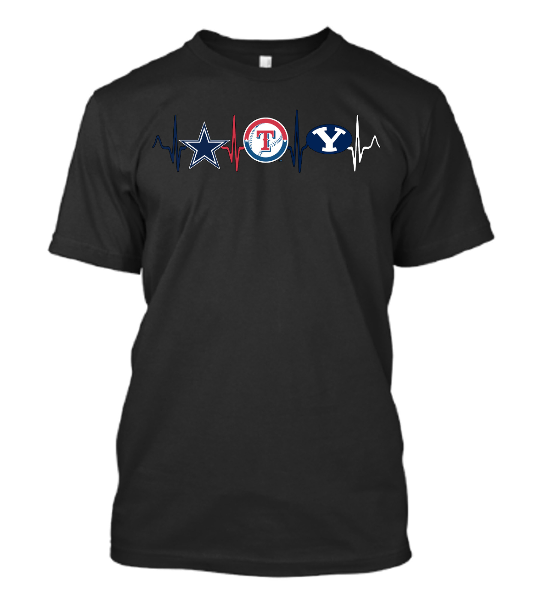 Love Dallas Cowboys Texas Rangers Byu Cougars T-Shirt