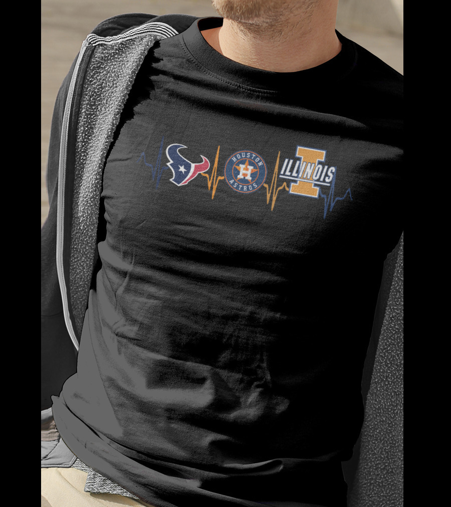 Love Texans Houston Astros Illinois T-Shirt