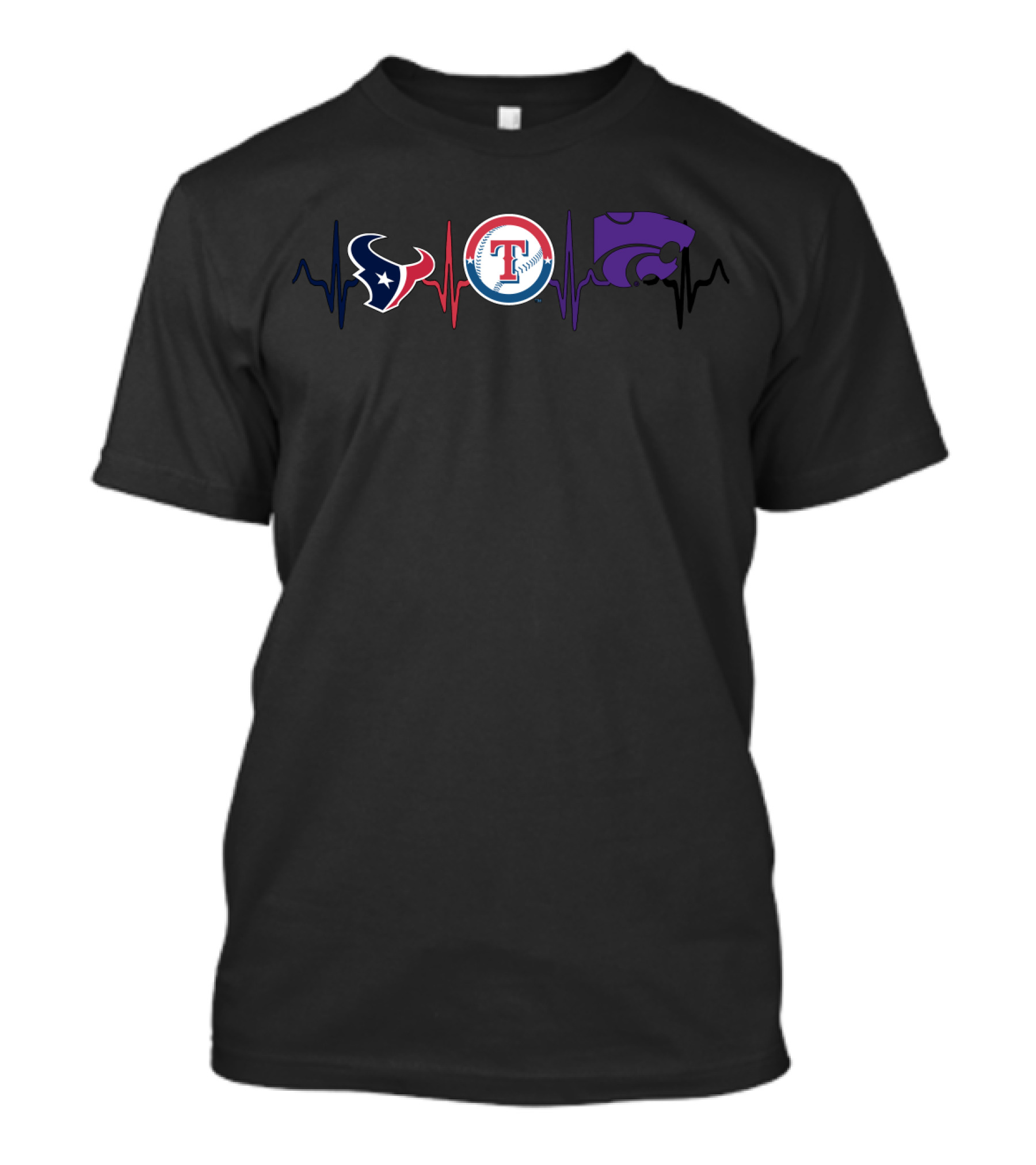 Love Texans Rangers Wildcats Ksw Team Spirit T-Shirt