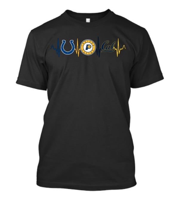 Love Colts Pacers Cgb Heartbeat T-Shirt