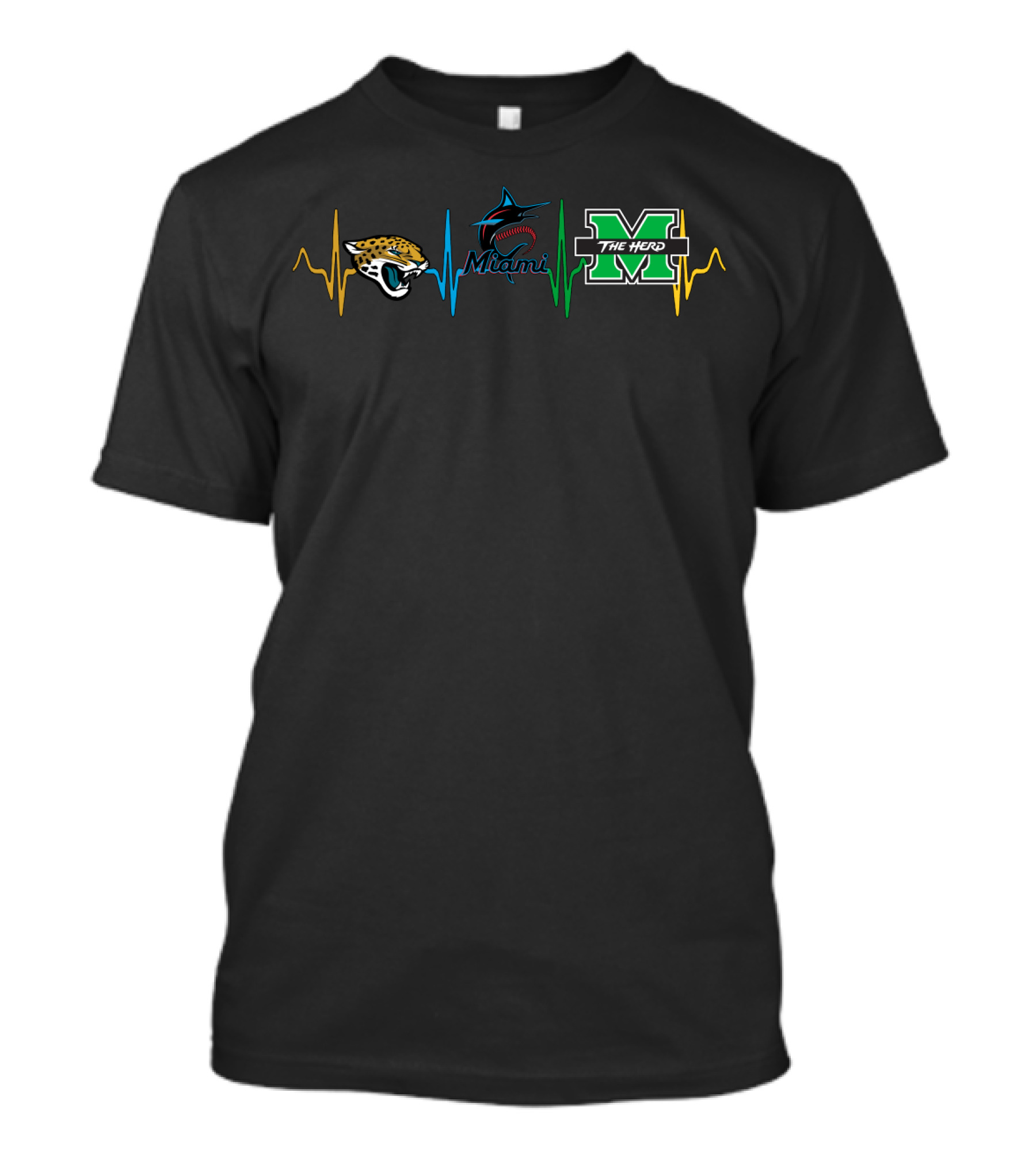 Love Jaguars Miami Marlins The Herd T-Shirt