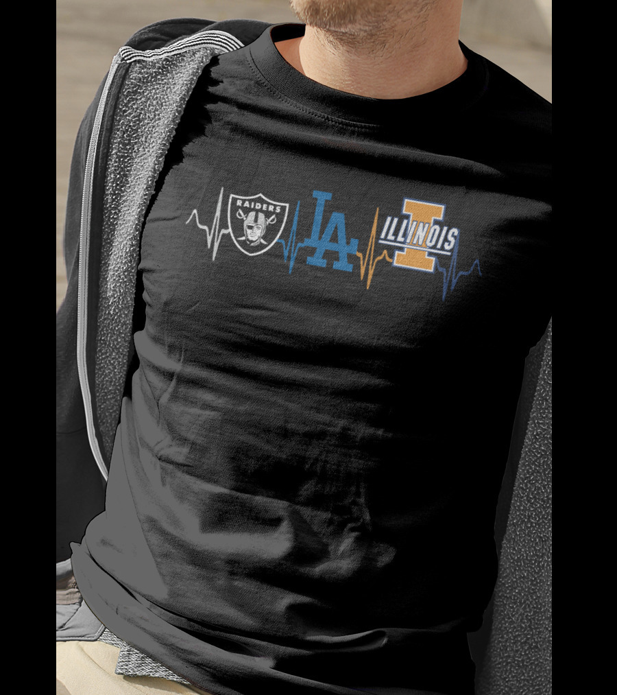 Raiders Dodgers Illinois Pulse T-Shirt