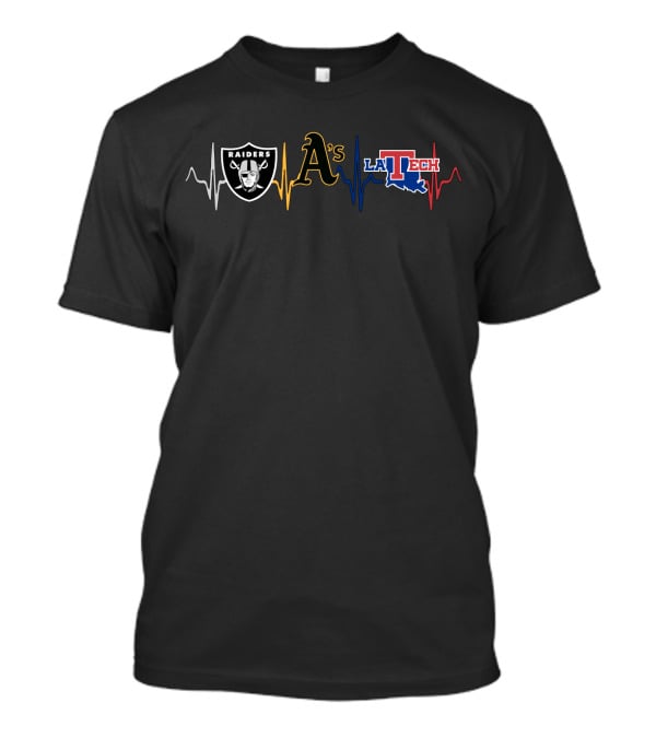 Raiders A's La Tech Heartbeat Athletics Ltb T-Shirt