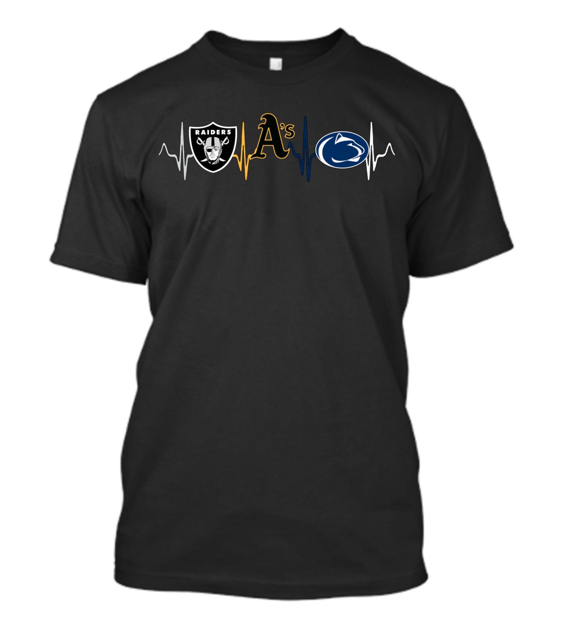 Raiders Athletics Psnl Heartbeat T-Shirt