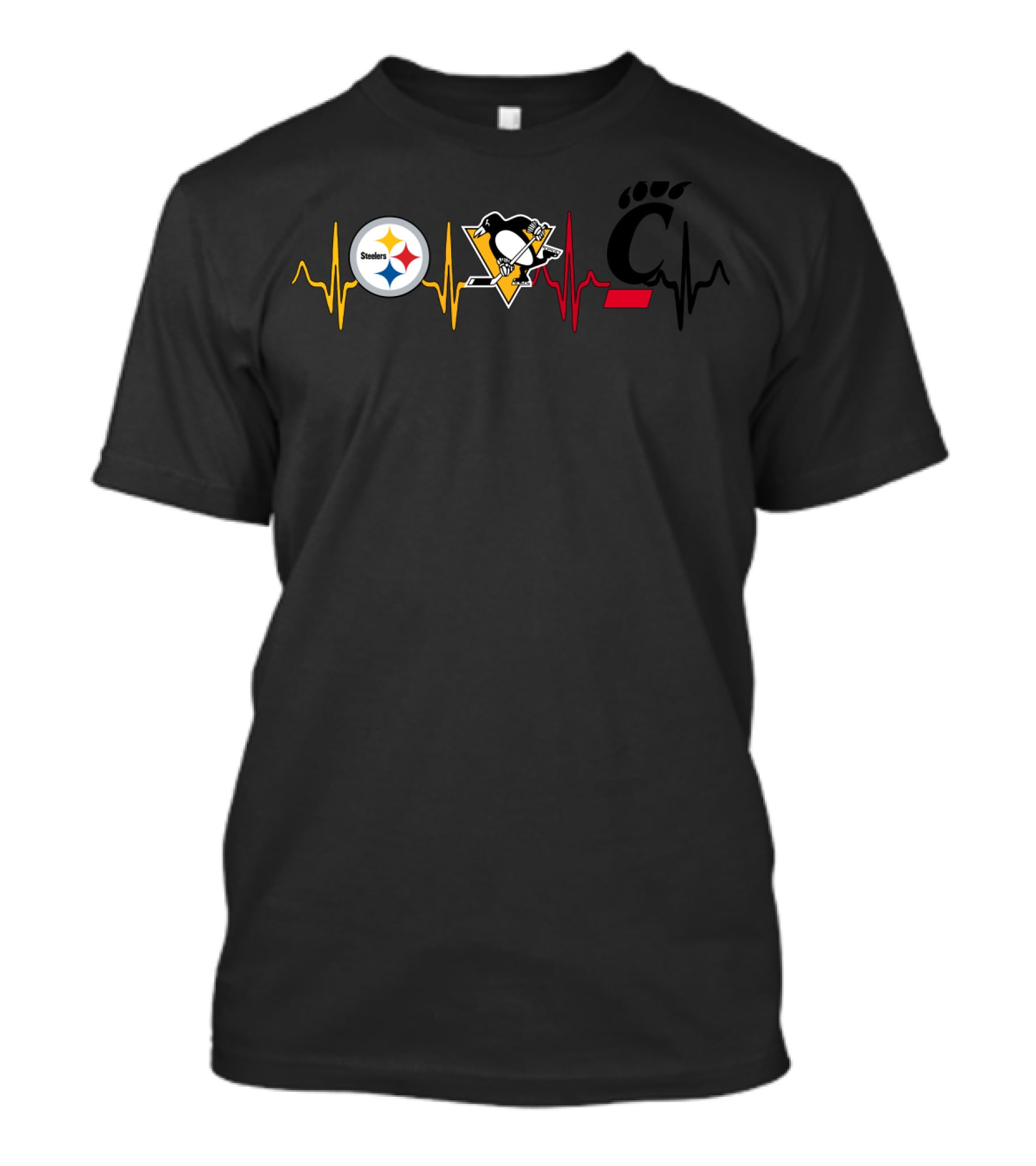 Steelers Penguins Cincinnati Pulse Icons T-Shirt