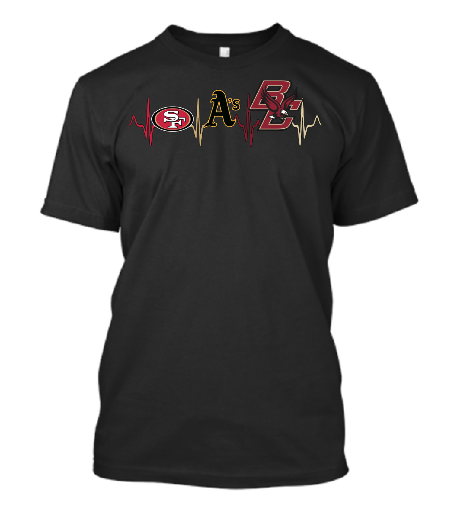 49ers Athletics Boston College Heartbeat T-Shirt