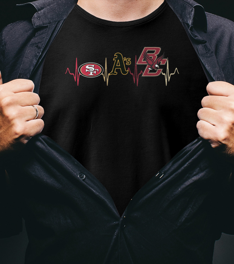 49ers Athletics Boston College Heartbeat T-Shirt