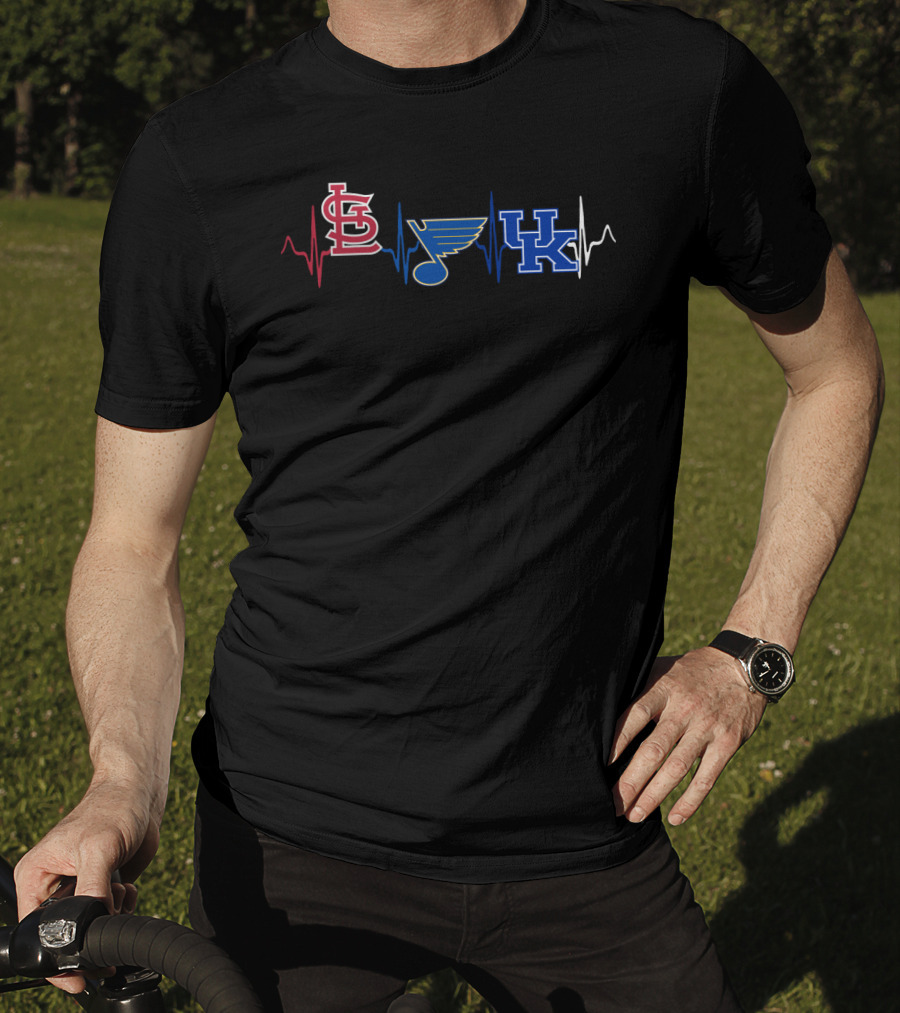 Stcardinals Blues Kw Heartbeat T-Shirt
