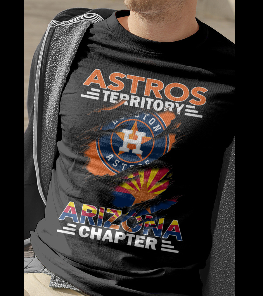 Astros Territory Houston Astros Logo Arizona Flag Arizona Chapter T-Shirt