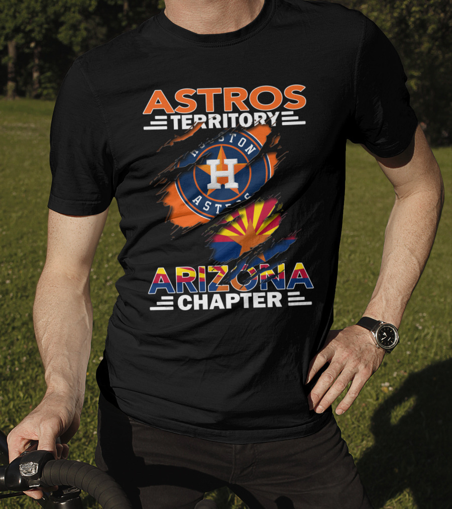 Astros Territory Houston Astros Logo Arizona Flag Arizona Chapter T-Shirt