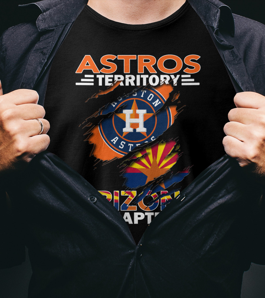 Astros Territory Houston Astros Logo Arizona Flag Arizona Chapter T-Shirt