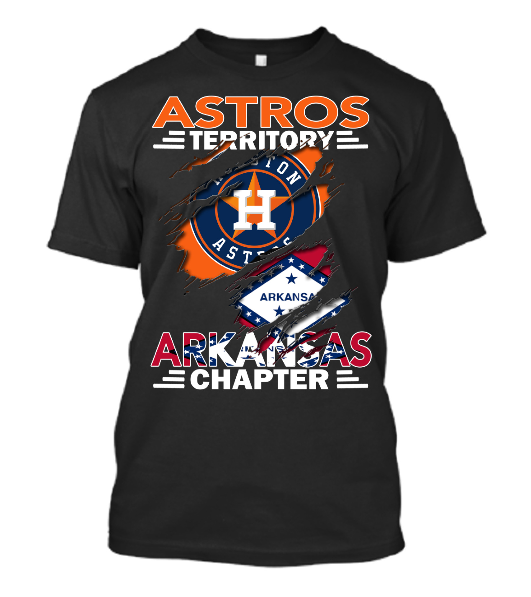 Astros Territory Houston Logo Arkansas Chapter T-Shirt