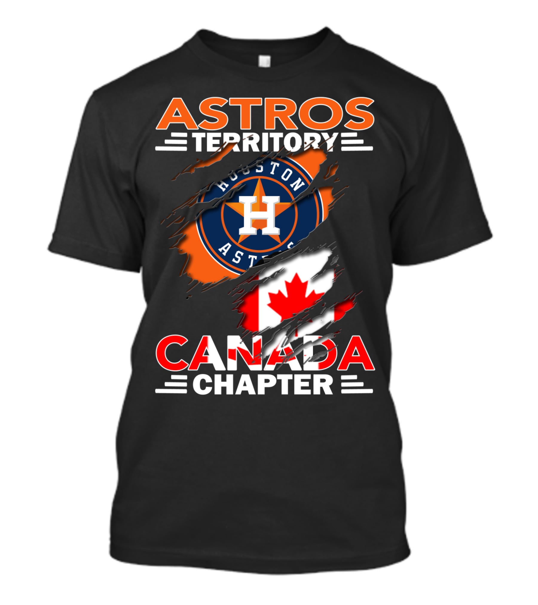Houston Astros Territory Canada Chapter Flag T-Shirt