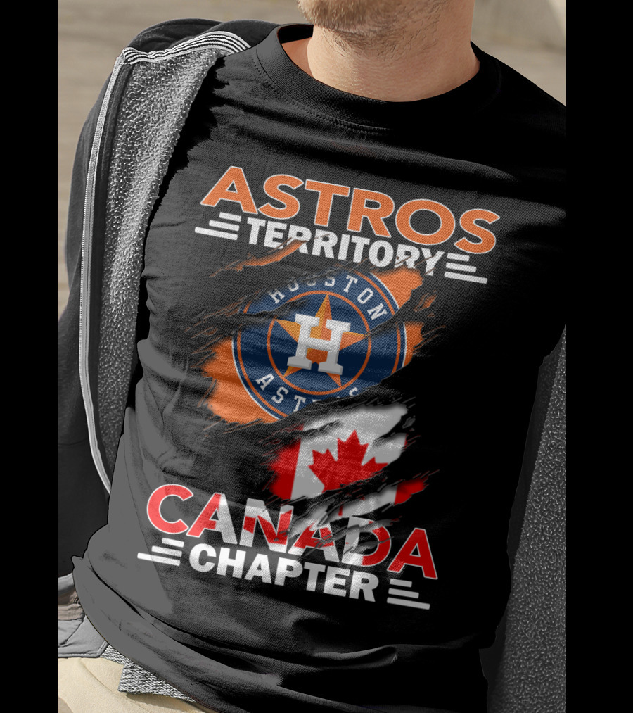 Houston Astros Territory Canada Chapter Flag T-Shirt