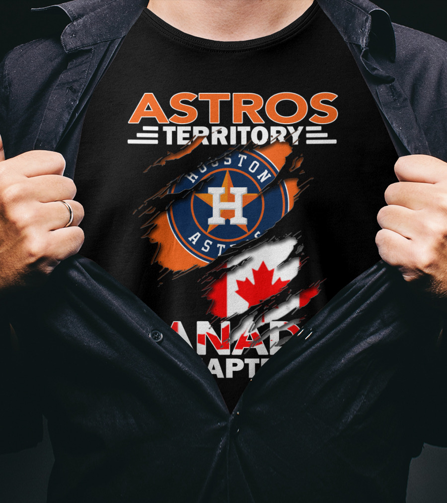 Houston Astros Territory Canada Chapter Flag T-Shirt