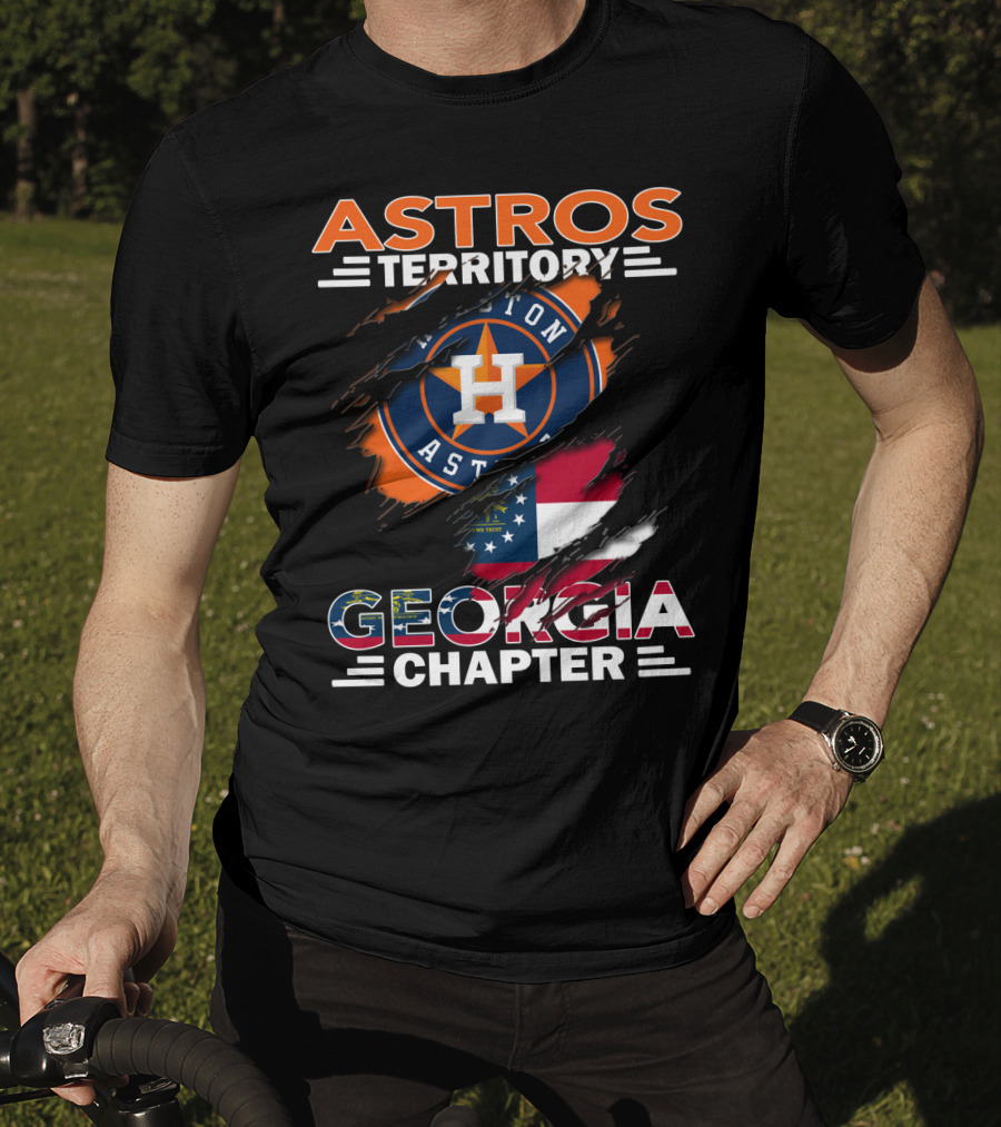 Astros Territory Georgia Chapter Houston Astros Georgia Flag T-Shirt