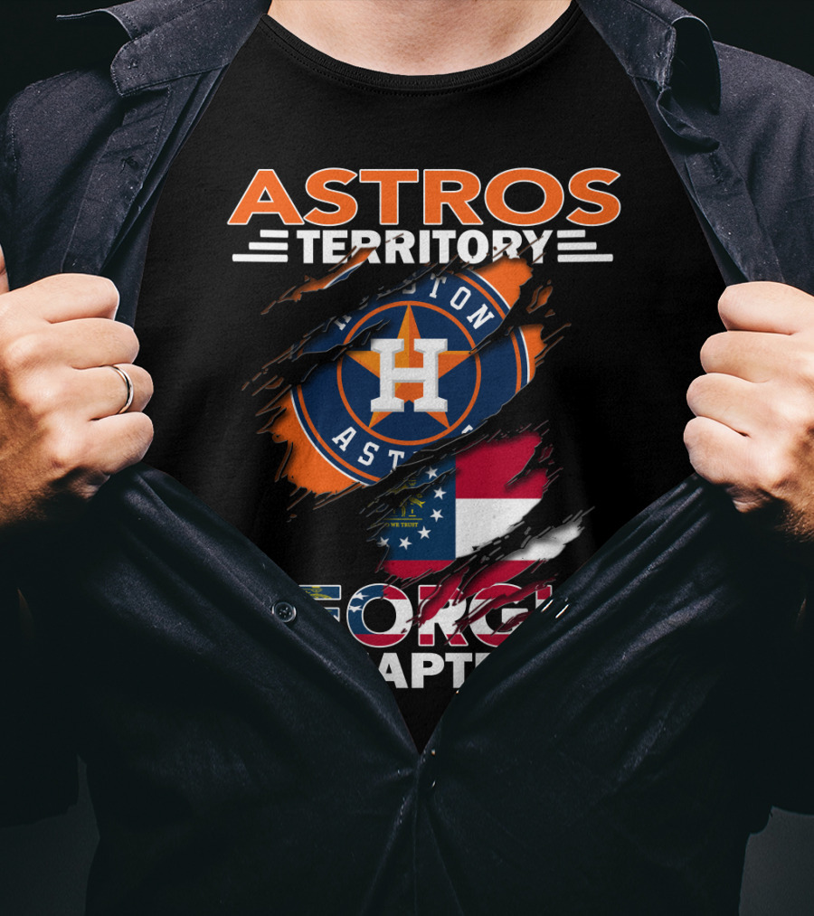 Astros Territory Georgia Chapter Houston Astros Georgia Flag T-Shirt