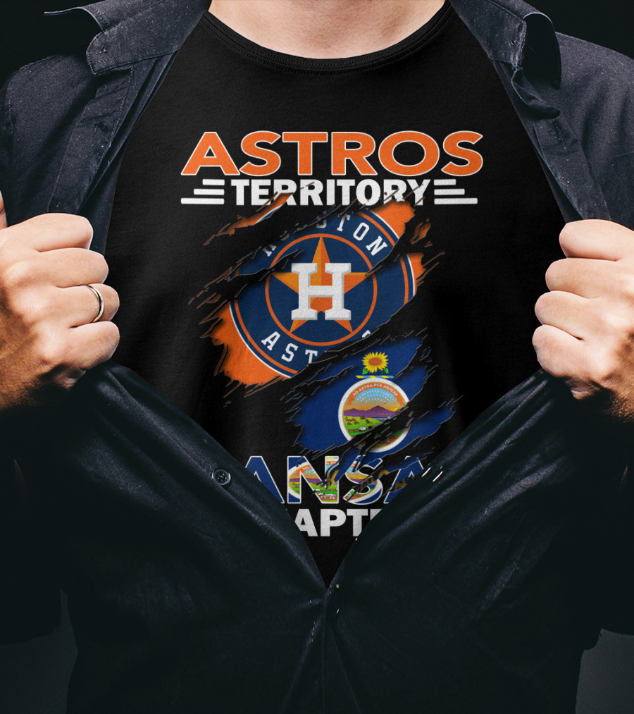 Astros Territory Kansas Chapter Houston Astros Flag T-Shirt