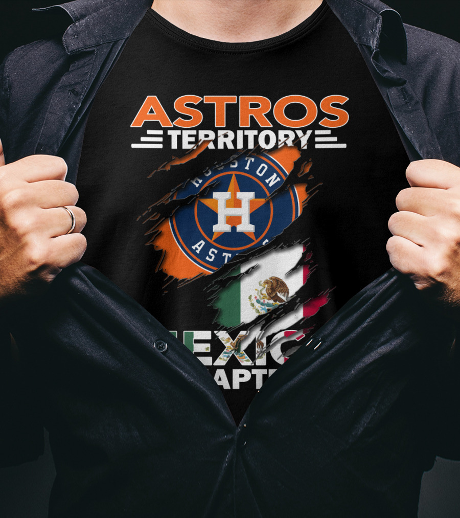 Houston Astros Territory Mexico Chapter Flag T-Shirt