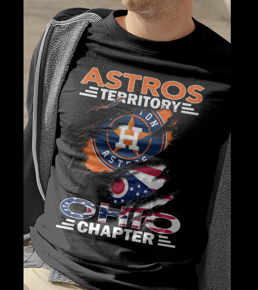 Astros Territory Ohio Chapter Houston Astros Ohio Flag T-Shirt