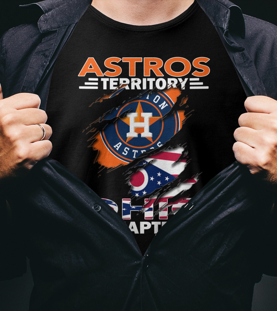Astros Territory Ohio Chapter Houston Astros Ohio Flag T-Shirt