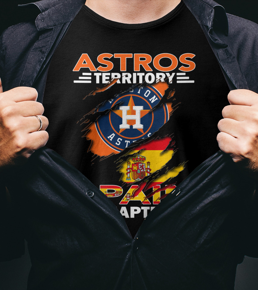 Astros Territory Spain Chapter Houston Astros Spain Flag T-Shirt