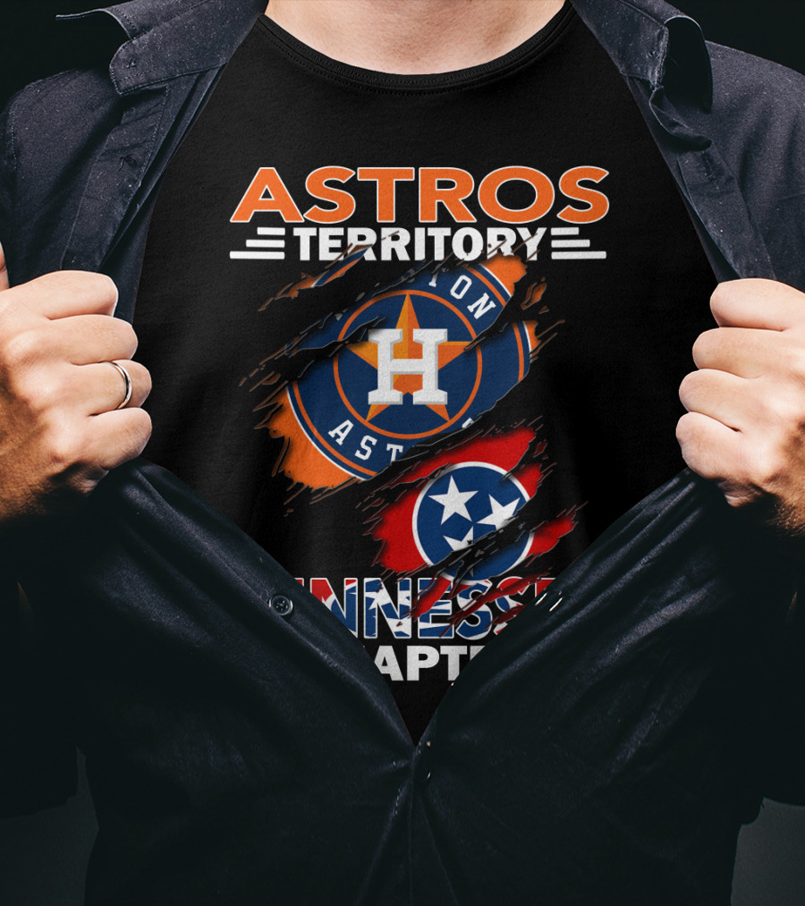 Astros Territory Tennessee Chapter Houston Logo And Tennessee Flag Elements T-Shirt