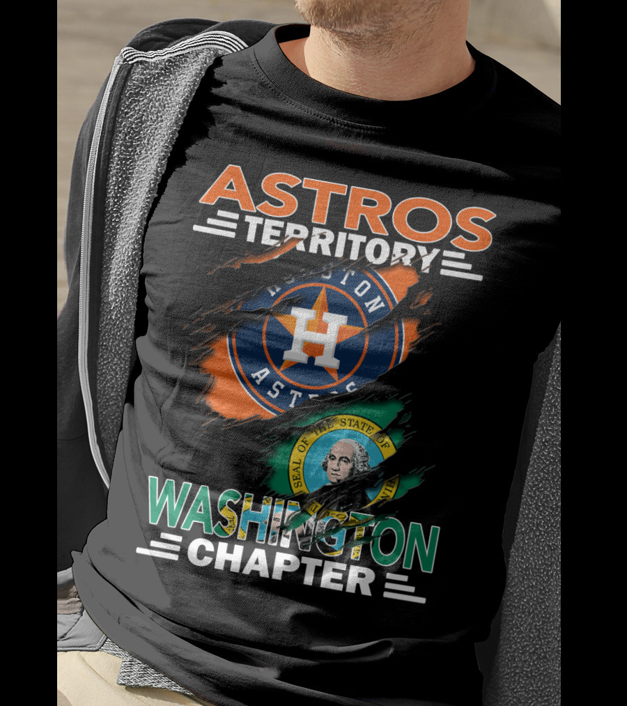 Astros Territory Washington Chapter Houston Astros Seal Of Washington T-Shirt