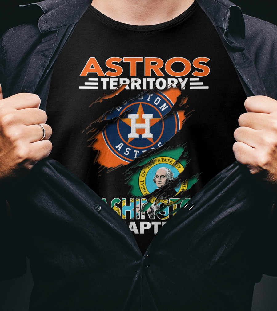 Astros Territory Washington Chapter Houston Astros Seal Of Washington T-Shirt