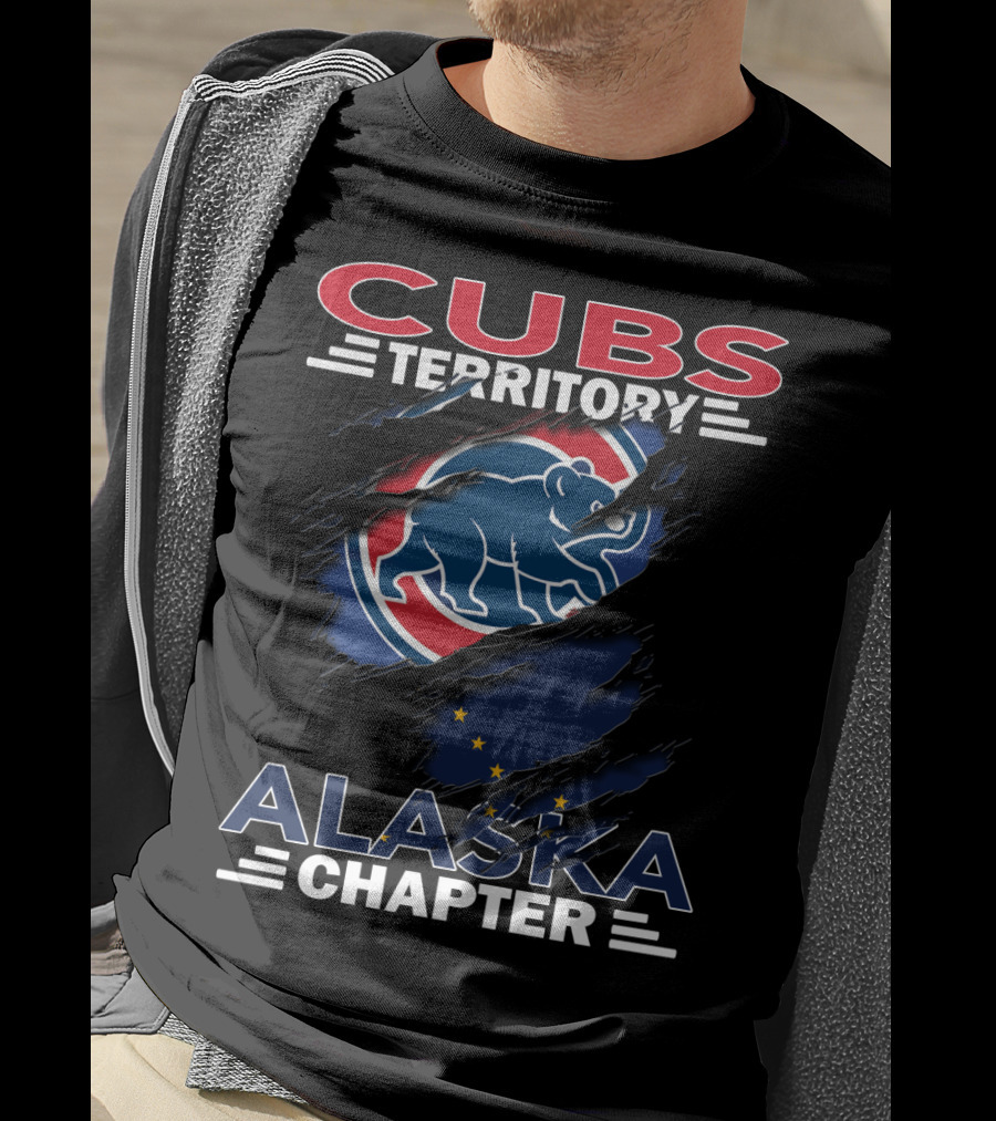Cubs Territory Alaska Chapter Flag Bear T-Shirt