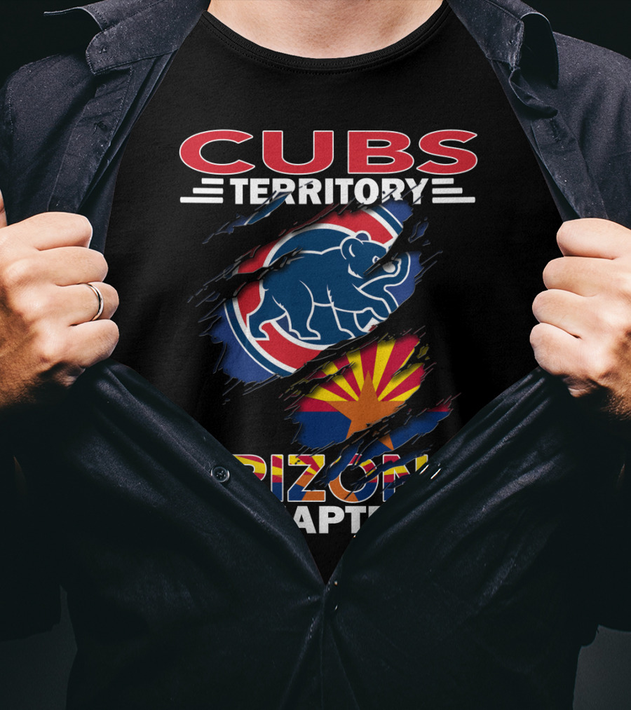 Cubs Territory Arizona Chapter Flag And Logo Mashup T-Shirt