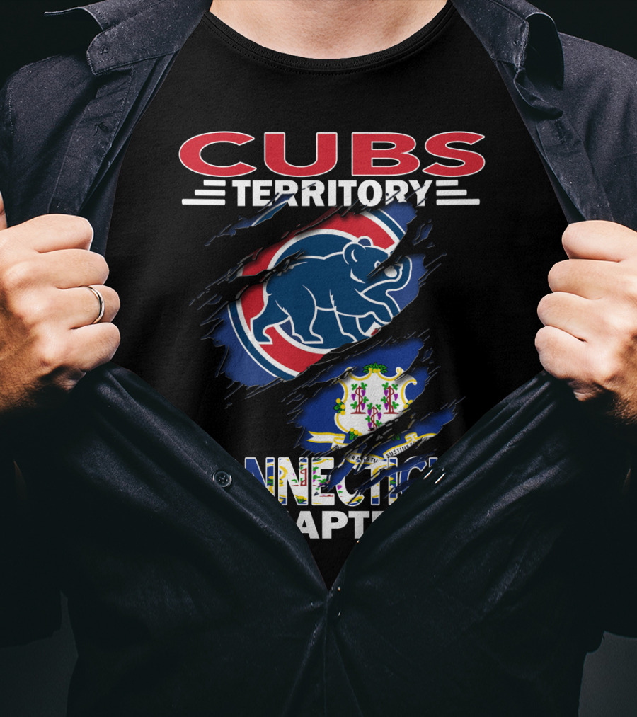 Cubs Territory Connecticut Chapter Connecticut State Flag And Cubs T-Shirt