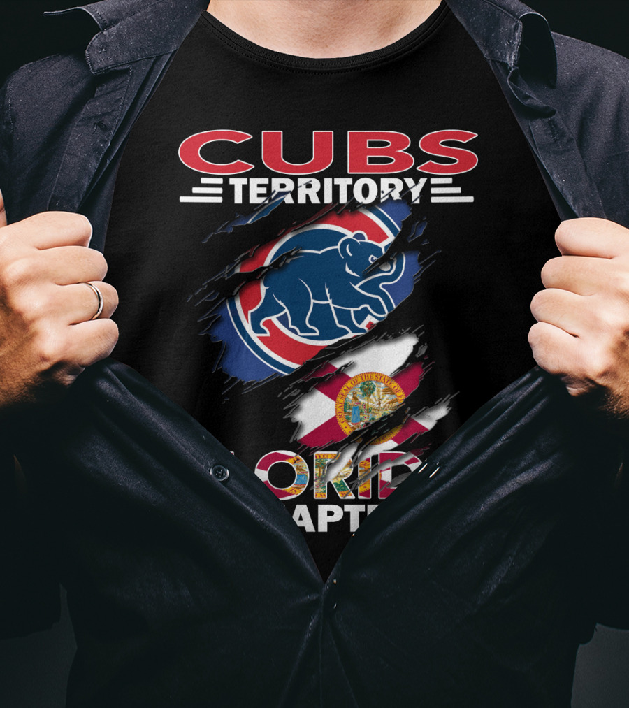 Cubs Territory Florida Chapter With Iconic Bear Logo And Florida State Flag Elements T-Shirt