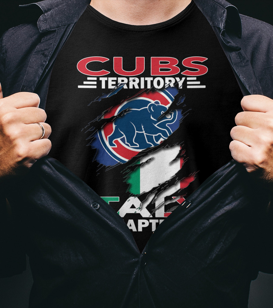 Cubs Territory Italy Chapter Flag And Bear T-Shirt