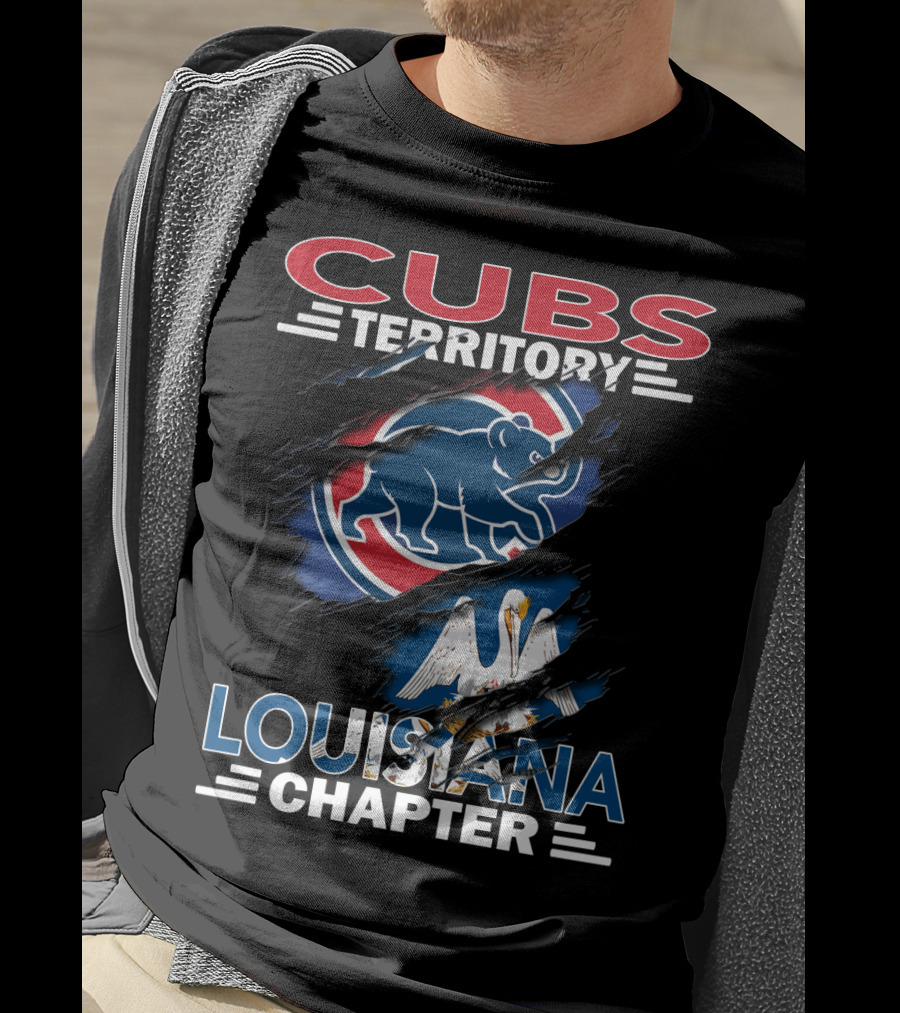 Cubs Territory Louisiana Chapter Pelican Logo And Bear T-Shirt