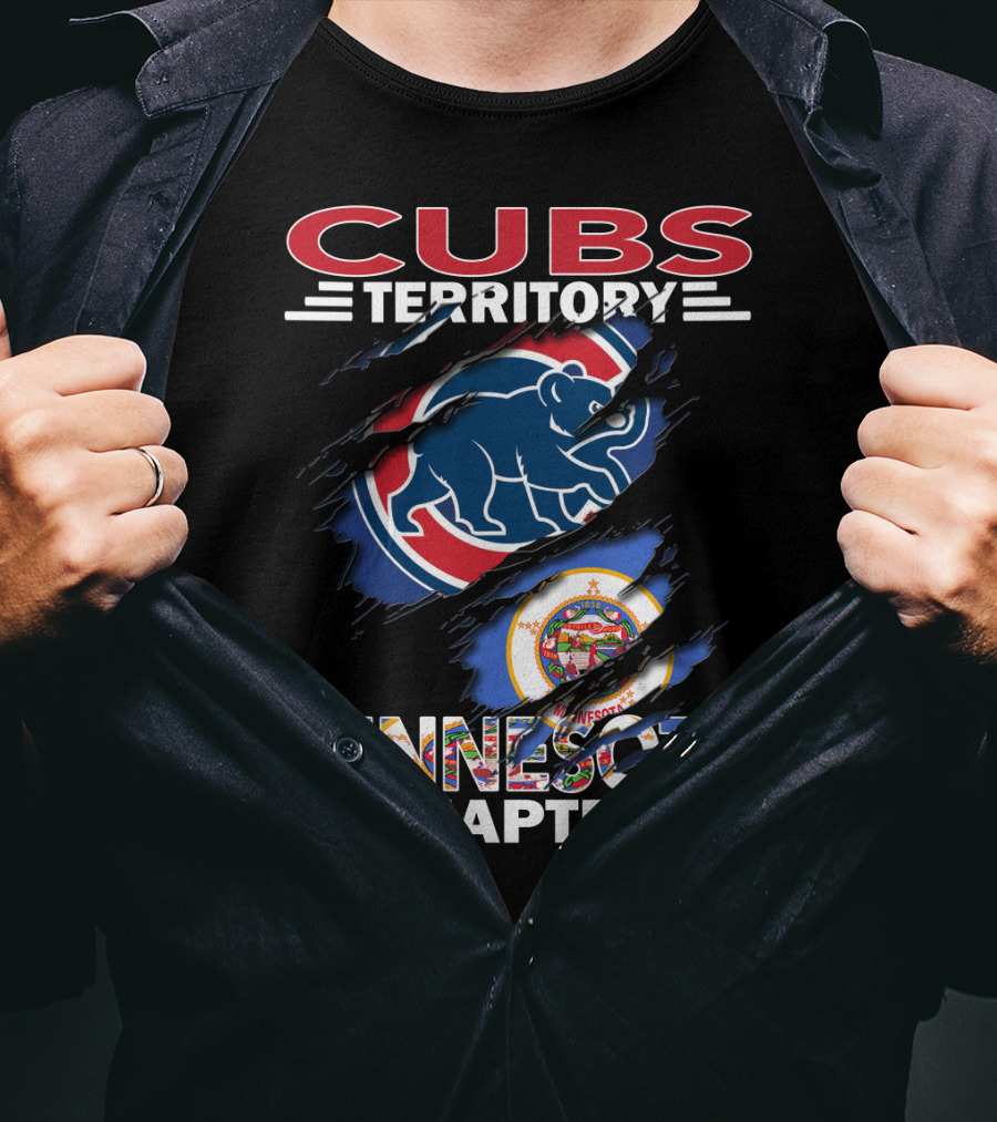 Cubs Territory Minnesota Chapter State Emblem And Sports Bear T-Shirt