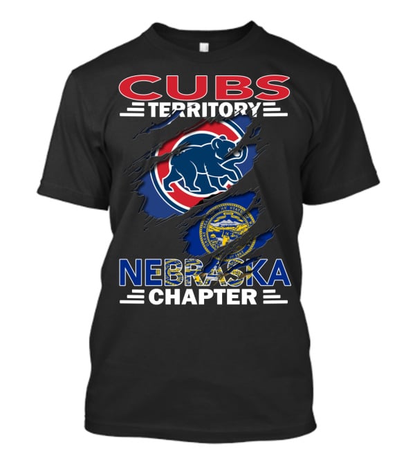 Cubs Territory Nebraska Chapter Nebraska State Seal And Chicago Cubs T-Shirt