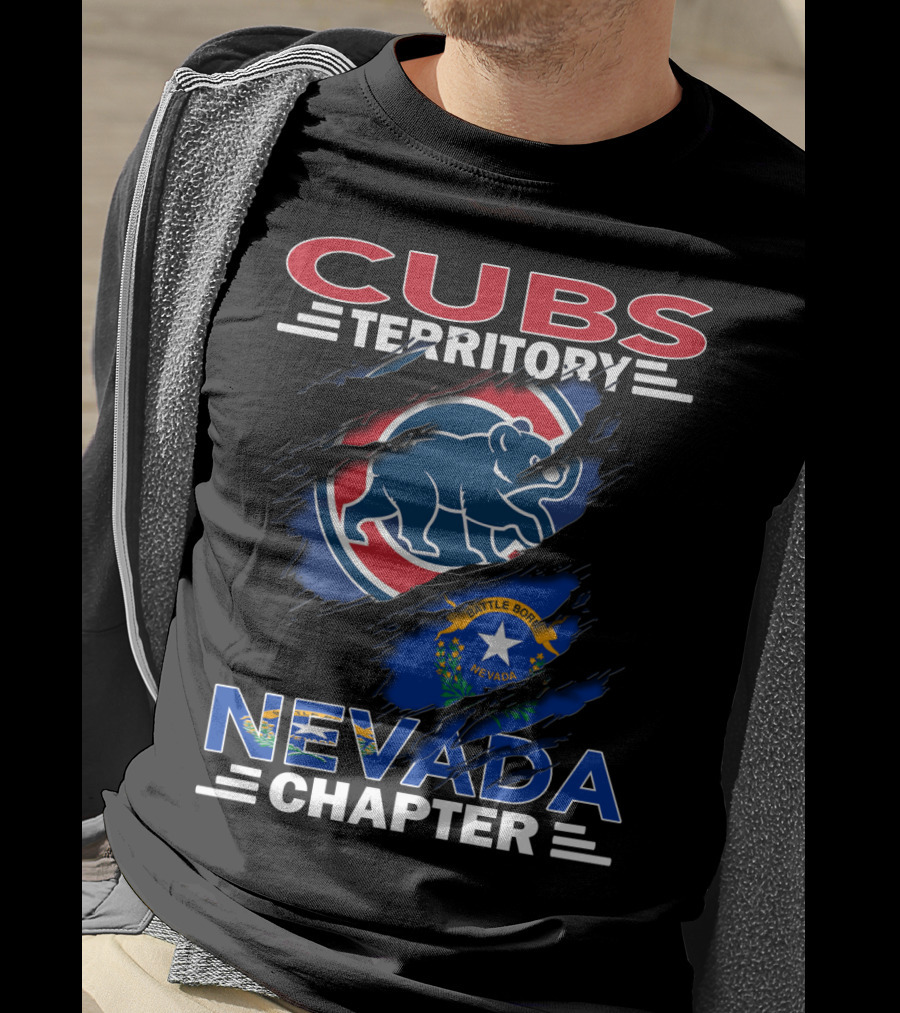 Cubs Territory Nevada Chapter Battle Born Nevada Flag Integration T-Shirt